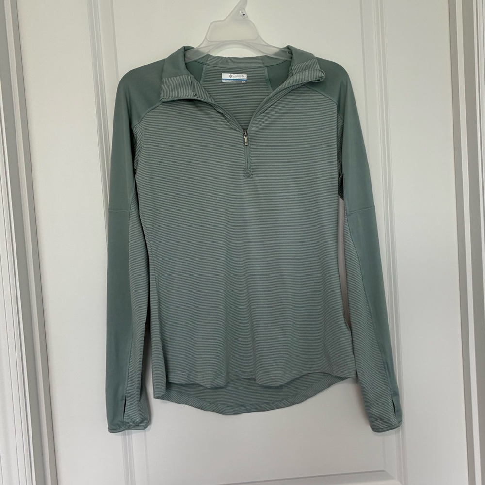 Columbia Sportswear Omniwick Long-sleeve Top Light Neutral Teal Women’s Small